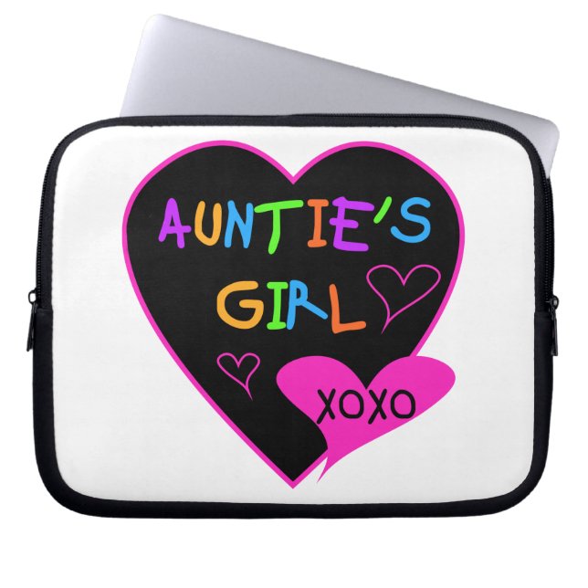 Aunties Meisje shirten, mokken, petten en nog veel Laptop Sleeve (Voorkant)