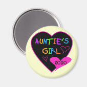 Aunties Meisje shirten, mokken, petten en nog veel Magneet (Voorkant / Achterkant)