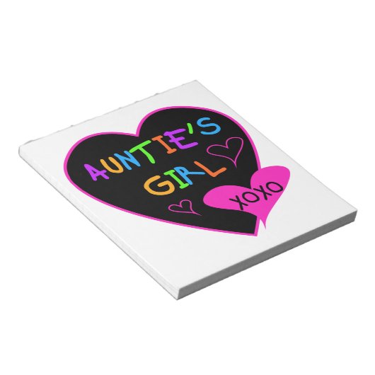 Aunties Meisje shirten, mokken, petten en nog veel Notitieblok (Schuin)