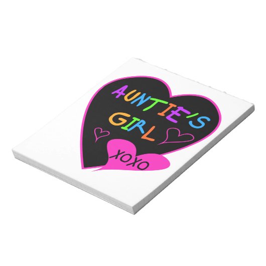 Aunties Meisje shirten, mokken, petten en nog veel Notitieblok (Linkerzijde)