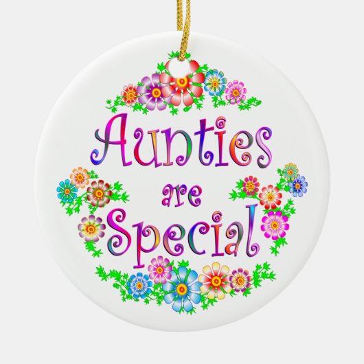 AUNTIES zijn speciaal Keramisch Ornament (Voorkant)