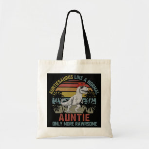 Auntiesaurus als een gewone tante... maar nog meer tote bag