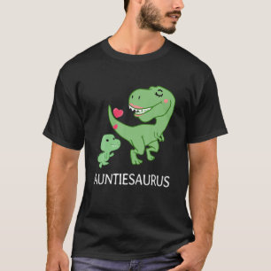 Auntiesaurus Rex Dinosaur Auntie Funny Moeder Da T-shirt