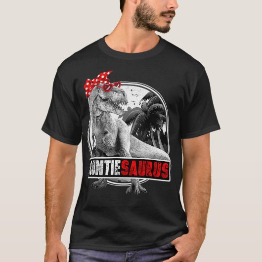 Auntiesaurus Shirt T-Rex Auntie Dinosaur (Voorkant)