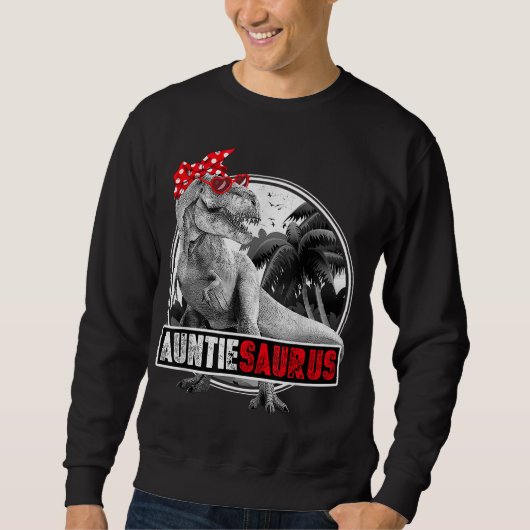 Auntiesaurus T-Rex Auntie Dinosaur Trui (Voorkant)