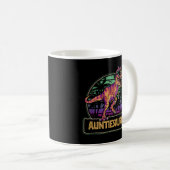 Auntiesaurus T Rex Dinosaur Auntie Saurus Family Koffiemok (Voorkant rechts)