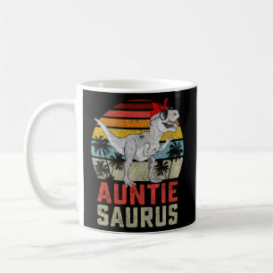 Auntiesaurus T Rex Dinosaur Auntie Saurus Family Koffiemok