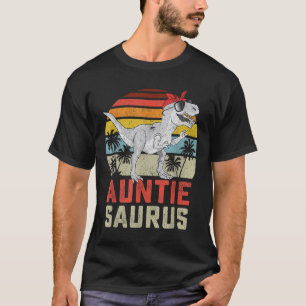 Auntiesaurus T rex Dinosaur Auntie Saurus Family M T-shirt
