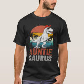Auntiesaurus T Rex Dinosaur Auntie Saurus Family M T-shirt (Voorkant)