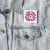 AUNTIESNUGGLEBUNNY.png Vierkante Button 5,1 Cm (In situ)
