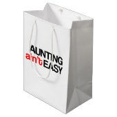 Aunting Ain niet Easy Gift Bag Medium Cadeauzakje (Voorkant Gekanteld)