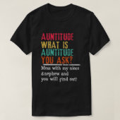 Auntitude U vraagt T-shirt (Design voorkant)