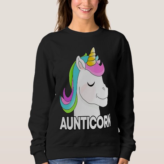 Aunts, funny unicorn, aunt family, aunt trui (Voorkant)