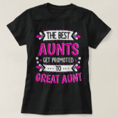 Aunts Great Aunt Gift for First Time Great Aunt T-shirt (Design voorkant)