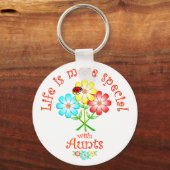 Aunts zijn speciaal sleutelhanger (Voorkant)