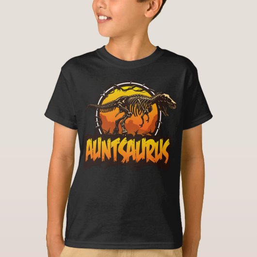 Auntsaurus Funny T Rex Dinosaur tante Saurus T-shirt (Voorkant)