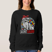 Auntsaurus Rex Dinosaur Autism Aunt Saurus Family Trui (Voorkant)