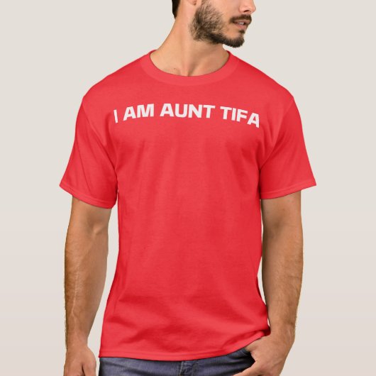 AUNTTIFA print vintage retro T-shirt (Voorkant)