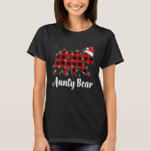 Aunty Bear Buffalo Red Plaid Matching Family Chris T-shirt (Voorkant)