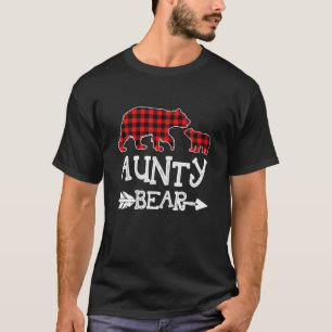 Aunty Beer Kerstmis Pajama Red Pset Buffalo T-shirt