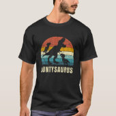 Aunty Dinosaur Auntysaurus 2 Twee Kinder Dochter T-shirt (Voorkant)