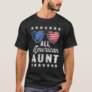 Aunty Fourth of July Shirt Vrouwen, alle Amerikaan