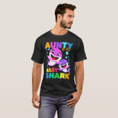 Aunty of the Baby Birthday Shark Aunty Shark Chris T-shirt (Voorkant volledig)