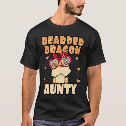 Aunty Pogona Retiel Tante Dragon Aunty T-shirt (Voorkant)