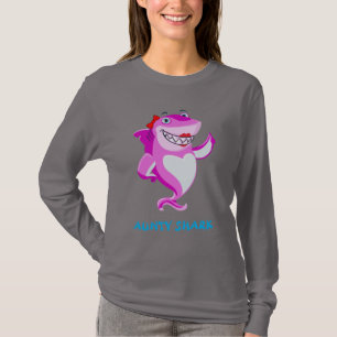 Aunty Shark   Funny Personalized T-shirt