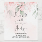 Aunty to Be Pregnancy Announement Zuster Friend Wijn Etiket (Enkel label)