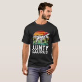 Auntysaurus Funny T Rex Dinosaur Aunty Saurus Fami T-shirt (Voorkant volledig)