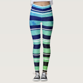 Auqa Stripes Leggings
