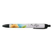 Auqarell Blumen bunt Zwarte Inkt Pen (Bodem)