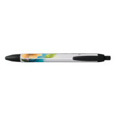 Auqarell Blumen bunt Zwarte Inkt Pen (Achterkant)