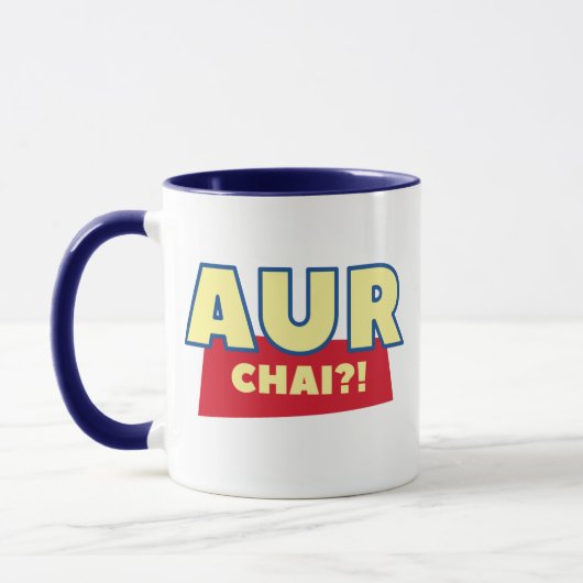 Aur chai? Funny Chai Indian Food Pun Tea Coffee Mok (Links)