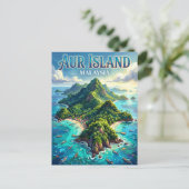 Aur-eiland Maleisië Briefkaart (Staand voorkant)