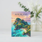 Aur-eiland Maleisië Briefkaart (Staand voorkant)