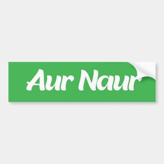 Aur Naur Sticker voor Hydroflask, Funny bumper (Voorkant)