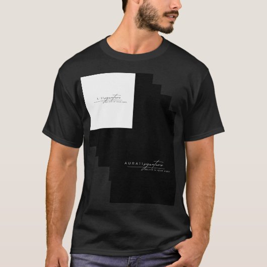 Aura11 Classic Het Signature Statement T-shirt (Voorkant)
