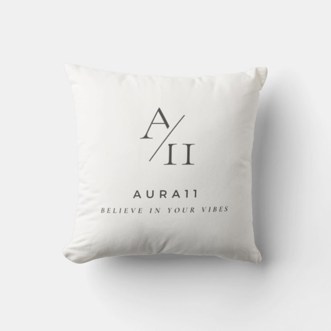 Aura11 gelooft in je vibes kussen (Voorkant)