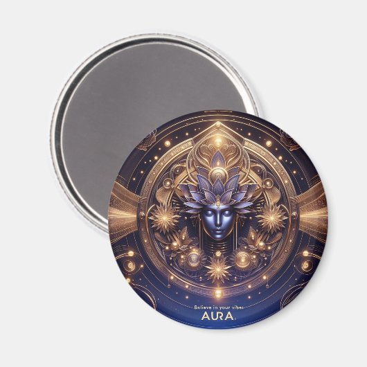 Aura11 gelooft in je vibes magneet (Voorkant / Achterkant)