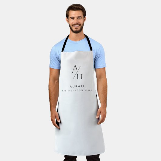 Aura11 gelooft in je vibes schort (Gedragen)