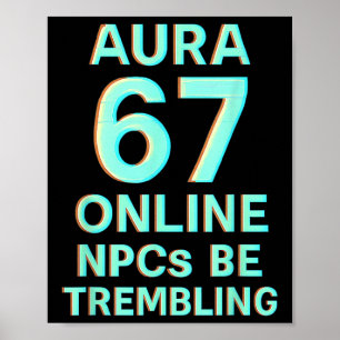 Aura 67 Online Npcs Beven Trillende Storing Gamen Poster