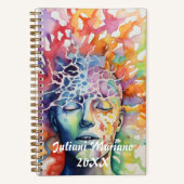 Aura Aangepaste naam Notitieboek (Voorkant)