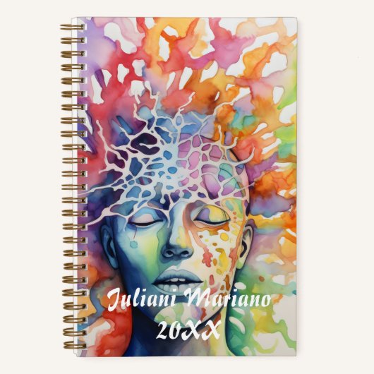 Aura Aangepaste naam Notitieboek (Voorkant)