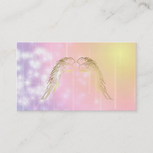 Aura Angel Wings Psychic Chakra Visitekaartjes (Voorkant)