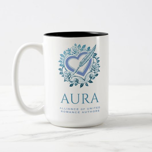 AURA blue-mok Tweekleurige Koffiemok (Links)