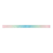 Aura Blue Pink gradient Ombre Satijnen Lint (Voorkant)