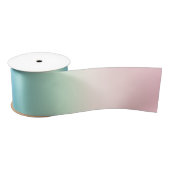  Aura Blue Pink gradient Ombre Satijnen Lint (Spoel)