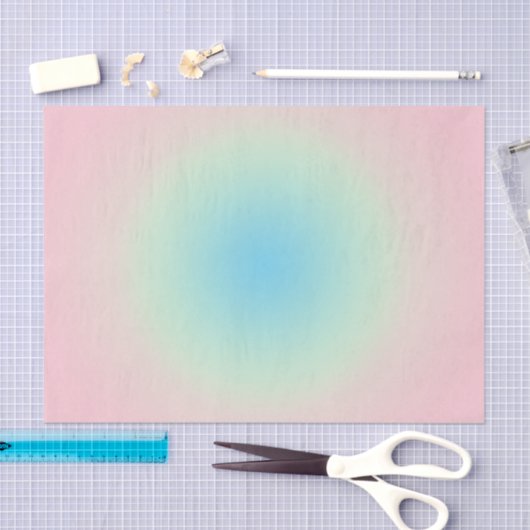  Aura Blue Pink gradient Ombre Tissuepapier (Craft)